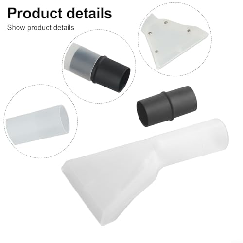 Transparent Upholstery Vacuum Extractor Nozzle Head for 32-35mm Hoses, Spray Carpet Cleaner Attachment for Car, Furniture and Floor Mats