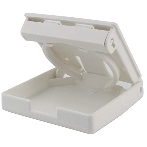 TIHOOD 2PCS Adjustable Folding Drink Holder with Screws/Adjustable Cup Holder for Marine/Boat/Caravan/Car (White) - color: White