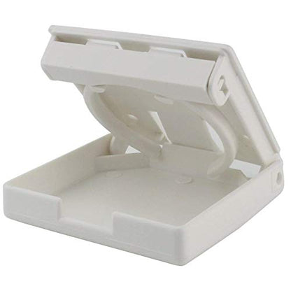 TIHOOD 2PCS Adjustable Folding Drink Holder with Screws/Adjustable Cup Holder for Marine/Boat/Caravan/Car (White) - color: White