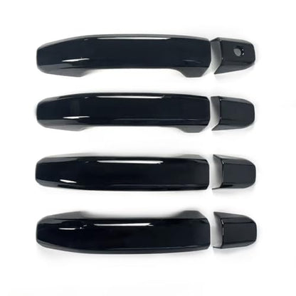 8PCS Door Handle Covers Trim Compatible with 2014-2020 Chevrolet Silverado+GMC Sierra Suvs Trucks Glossy-Black Without Passenger Keyhole - color: Glossy Black, size: 14-19 Silverado No Smartkeyhole