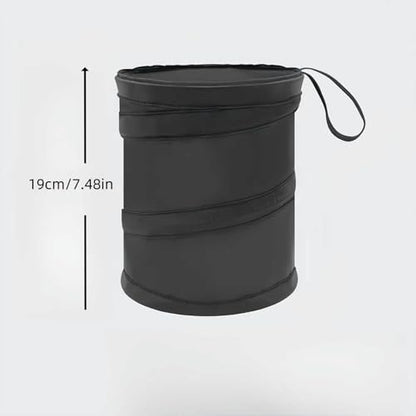 Leak-Proof Foldable Car Trash Can, Convenient Hanging Design, Durable Polyester Pop-up Trash Can, sSuitable for Cars, SUVs, Trucks, Camping, Outdoor