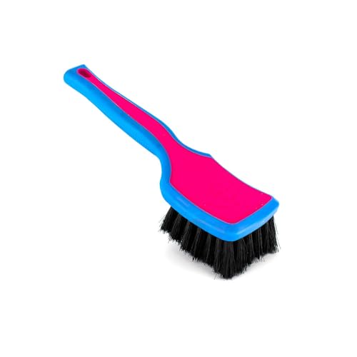 Detail Factory - ProGrip Interior Scrub Brush - Soft Bristles - Rubber Grip for Maximum Stability and Comfort - Curved Head Profile for Better Clearance - Octane Underglow - color: Octane Underglow