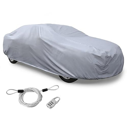 uxcell 3XXL+ PEVA Car Cover Outdoor Waterproof Breathable Snow Heat Resistant 570 x 190 x 160cm