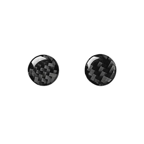 Real Carbon Fiber Interior Accessories Sticker Compatible with Audi A6 S6 C7 A7 S7 4G8 2012 2013 2014 2015 2016 2017 2018 Car A/C Climate Control Adjustment knob Decor Trim Decal Cover Black - color: Climate Control Adjustment Knob