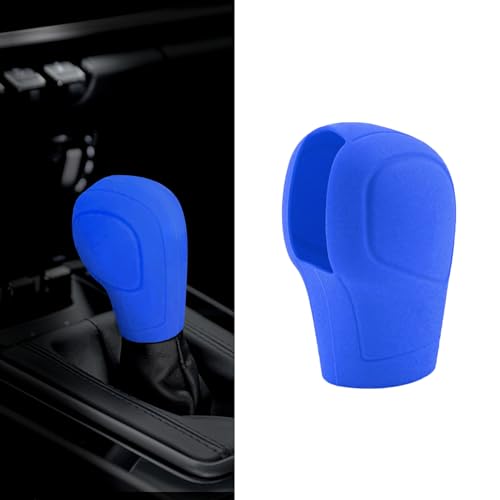 Zufoty Car Gear Shift Knob Cover, Universal Car Shift Protector Cover Protector, Silicone Automatic Gear Shift Knob Cover Universal Auto Interior Accessories for Most Cars - color: K1 Blue