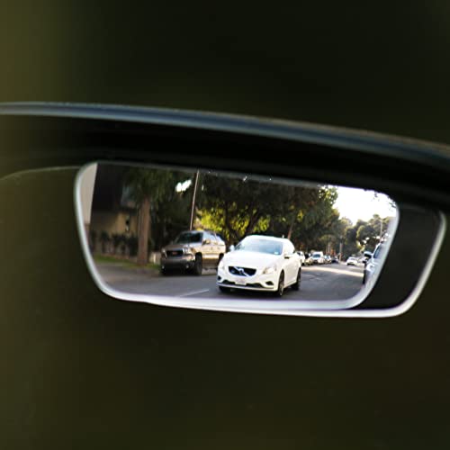 Safe View Wingman Blind Spot Mirrors – See More, Drive Safer – Real Convex Glass, Wide Angle Vision, Easy Peel & Stick, Durable Weatherproof Design - size: Wingman