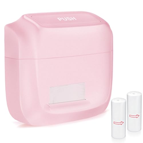 Car Trash Can with Lid, Built-in Storage Garbage Bag, Leakproof Vehicle Trash, Car Accessories for Interior, Mini Garbage Bin for Automotive, Office, Kitchen, Bedroom, with 30pcs Trash Bags,2Pcs - color: Light Pink, size: 1.2 L