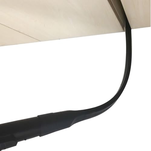 EZ SPARES Flexible Crevice Cleaning Tool 25inch Replacement,Vacuum Hoses Accepting 1-1/4",1-3/8" Attachment for Home Car Detailing Removable Brush Head Univeral,Deep Reach Precision Cleaning