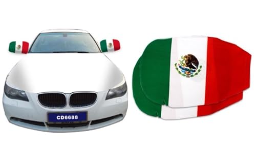 Country Flag Side View Mirror Cover, Auto Rearview Protection, Universal Size for Cars, 2 Sets (Mexico) - color: Mexico