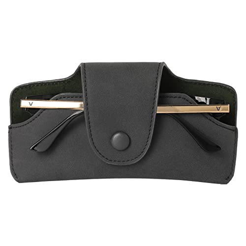 Car Sunglasses Holder for Car Visor Vegan Leather Auto Eyeglass Case with Clip Automotive Interior Visor Accessories - color: 13sunglasses Holder-black