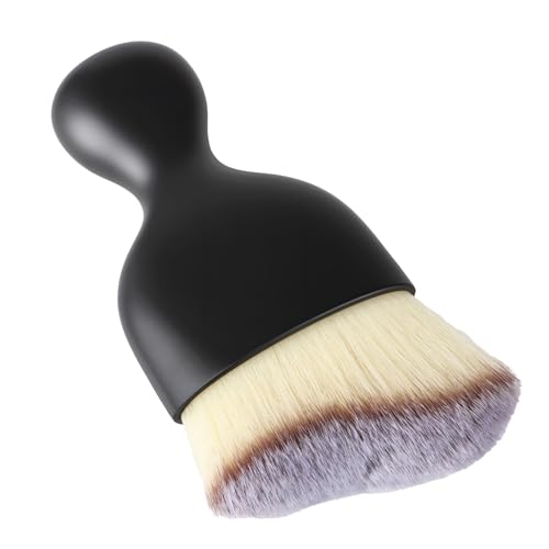 Car Detailing Brush, Soft Bristle Cleaning Brush, Scratch-Free Auto Duster Tool for Dashboard, Air Vents, Leather & Interior Cleaning (Black&Brown&White) - color: Black&Brown&White