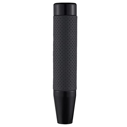 Abfer Weighted Shift Knob Long Stick Gear Shifter Lever Leather Shift Knobs with Adapter for Most Automatic Manual Vehicle Trucks, Black - color: black-1