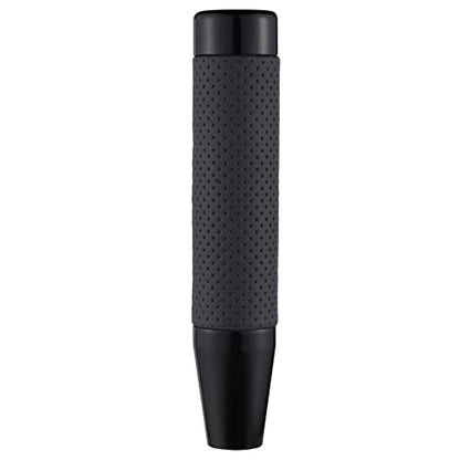 Abfer Weighted Shift Knob Long Stick Gear Shifter Lever Leather Shift Knobs with Adapter for Most Automatic Manual Vehicle Trucks, Black - color: black-1