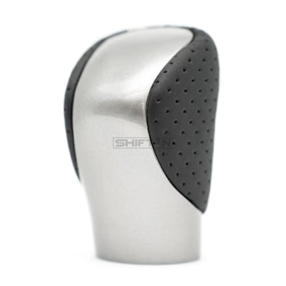 Gear Shift Knob Shifter for Lexus ES GS GX is NX RC RX 200t 300 350 3450h 450hL 350L (Black Leather/Gray Silver) - color: Black Leather / Gray Silver