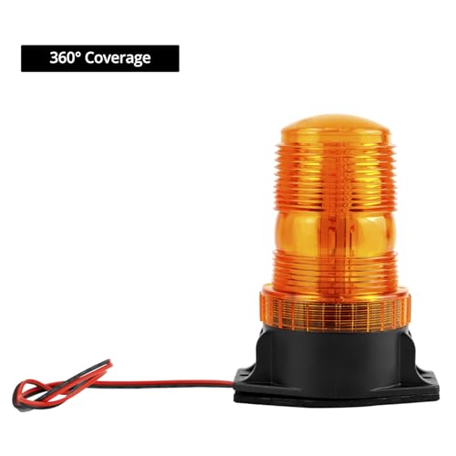 QWORK Amber Led Strobe Lights, 4 Pack Warning Emergency Flashing Beacon Lights - size: 4 Pack