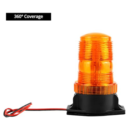 QWORK Amber Led Strobe Lights, 4 Pack Warning Emergency Flashing Beacon Lights - size: 4 Pack