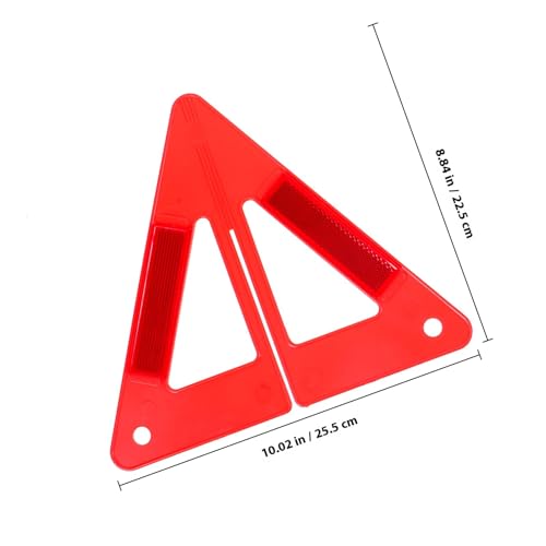Unomor Foldable Reflective Car Emergency Triangle Safety Sign Road Warning Triangle Reflector for Vehicle Breakdown and Roadside Safety