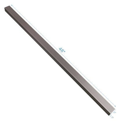 Non Slip Stair Nosing, Window Sill Nosing Plate, Staircase Ledge Guard, 10 Pieces Stair Edge Protector for Wood Stairs/Walking Surface, 1.5"X 2" Aluminum Tread, 48inch Long, Coffee - color: coffee