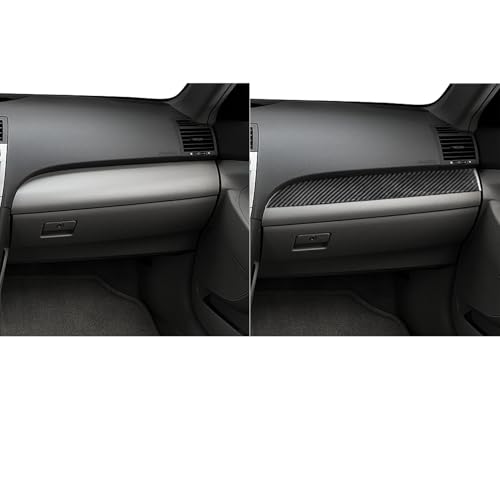 Carbon Fiber Passenger Side Central Control Dashboard Panel Trim Interior Compatible with Toyota Camry 2007 2008 2009 2010 2011 Accessoriess - color: Black 15