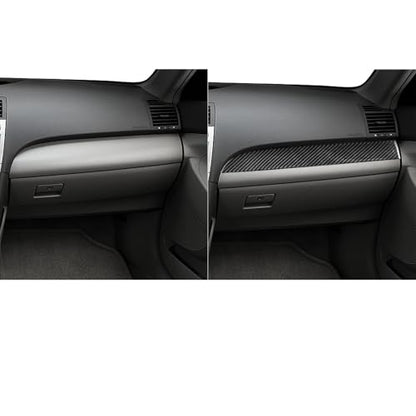 Carbon Fiber Passenger Side Central Control Dashboard Panel Trim Interior Compatible with Toyota Camry 2007 2008 2009 2010 2011 Accessoriess - color: Black 15