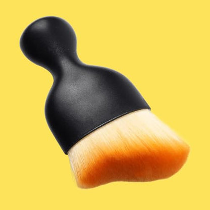 Car Interior Detailing Brush,Soft Bristle Cleaning Brush Car Detailing Brush Dusting Brush,Car Interior Cleaning Tool,Auto Detail Brush Car Dash Duster Brush (Brown) - color: Without Cover