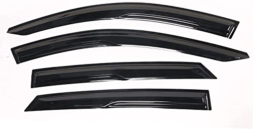 Tape-On Window Visors Deflectors Rain Guards 4 Piece Set ‎Compatible with 2006-2011 Honda Civic 94944 - size: 2006-2011 Honda Civic