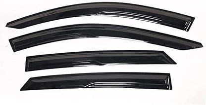 Tape-On Window Visors Deflectors Rain Guards 4 Piece Set ‎Compatible with 2006-2011 Honda Civic 94944 - size: 2006-2011 Honda Civic