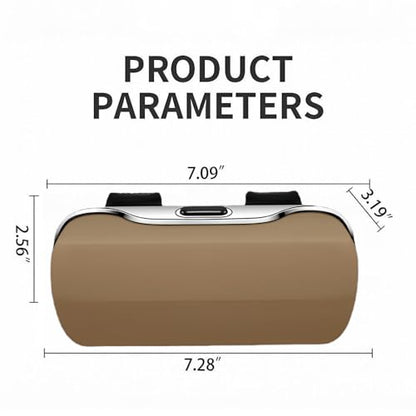 GDQ Sunglasses Holder for Car Visor Glasses Case|Car Sunglass Holder|Eyeglass Holder|Press Silent Shockproof Dustproof (Beige) - color: Beige2