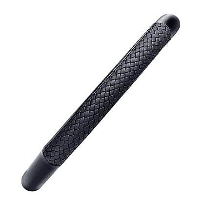 Flying Banner car Steering Wheel Cover Faux Leather Massage Universal fit 3D Honeycomb Hole Anti-Slip Sporty 15 Inches (Sliod Black Woven) - color: Sliod Black Woven