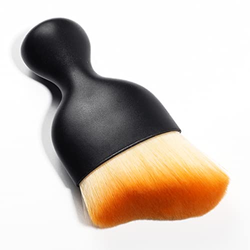 AOCISKA Car Interior Detailing Brush,Soft Bristle Cleaning Brush Car Detailing Brush Dusting Brush,Car Interior Cleaning Tool,Auto Detail Brush Car Dash Duster Brush (Brown) - color: Brown