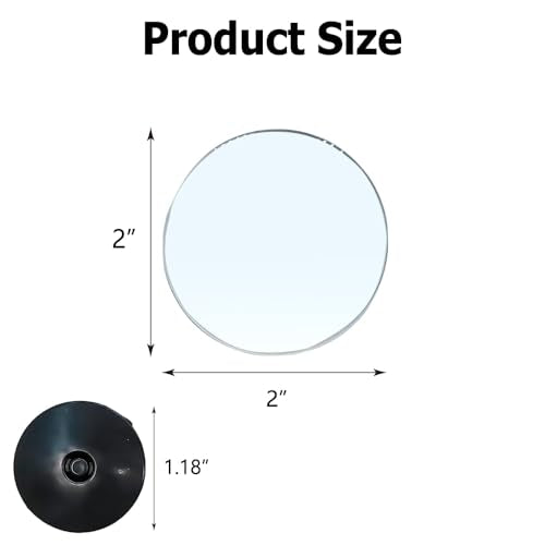 2PCS Blind Spot Mirror, Automotive Exterior Accessories, 360° Adjustable Hd Wide-Angle View For Most Cars, SUVs, Trucks (Round Mirror) - style: Round Mirror