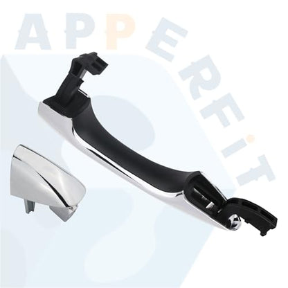 APPERFiT Exterior Door Handle w/End Cap Cover for Front Door Right Passenger Side Chrome Compatible with Kia Sorento 2016 2017 2018 2019 2020 Replaces 82661-C5010 82662-C5030 - size: FR