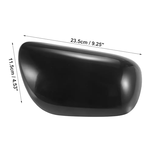X AUTOHAUX Right Side Car Side Door Wing Mirror Cover Rear View Mirror Cap for Toyota Yaris 2008-2013 Gloss Black