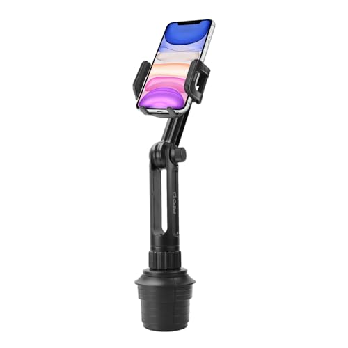 Cellet Car Phone Holder Mount, Car Cup Phone Holder Mount, Compatible with Apple iPhones, Samsung Galaxy Smartphones, Motorola Moto Google Pixel (Fits for Tesla Model 3 Y S X) Extra Long Neck - style: Height - 13 in