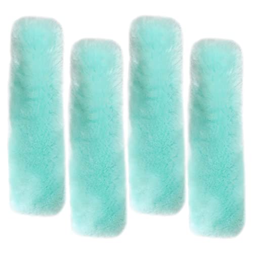LUOYOYY 4 Pack Seat Belt Covers for Adults and Kids, Soft Fur Seat Belt Straps Pads Fluffy Seat Belt Neck Protector Furry Seat Belt Shoulder Pad Car Accessories for Various Use (Green) - color: Green