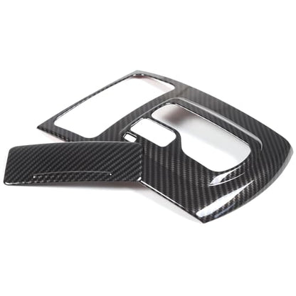 Gear Shift Panel Trim Cover Compatible with Infiniti G37 2009-2013, ABS Plastic Gear Shifter Console Anti-Scratch Frame Cover Accessories (Carbon Fiber Pattern) - color: carbon fiber pattern
