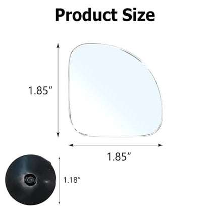 2PCS Blind Spot Mirror, Automotive Exterior Accessories, 360° Adjustable Hd Wide-Angle View For Most Cars, SUVs, Trucks (Fan-shaped Mirror) - style: Fan-shaped Mirror