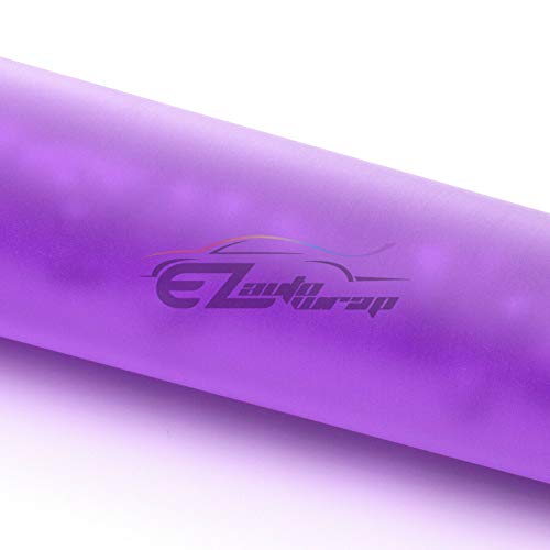 EZAUTO WRAP Purple Shift Knob Stick Frosted Matte Crystal Bubble Long Throw Gear Shifter 10cm - color: Matte Purple, size: 10cm
