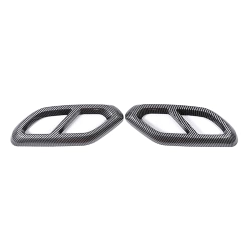 2PCS Car Exhaust Pipe Cover Compatible with Mercedes-Benz GLC Class 2023 Exhaust Tail Pipe Cover Trim Rear Bumper Exhaust Pipe Cover ABS Exterior Accessories (Carbon Fiber) - style: Carbon Fiber