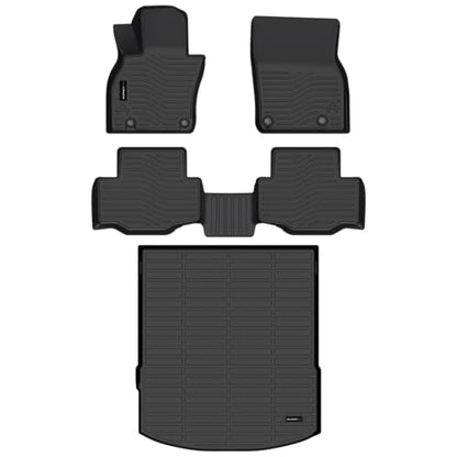 Auxko All Weather Floor Mats Cargo Mat Fit for 2026 2025 Mazda CX-70 & CX70 PHEV TPE Liners Mazda CX70 Accessories All Season Guard Odorless Anti-Slip Floor Mats Trunk Liner - size: cx70|2024-2026|floor+cargo mats