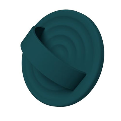 Magnetic Phone Grip Ring Holder, Liquid Silicone Magnet Cell Phone Grip Finger Loop, Compatible with Magsafe, Back of Phone for iPhone 17/16/15/14/13/12 Series, Dark Green - color: Dark Green