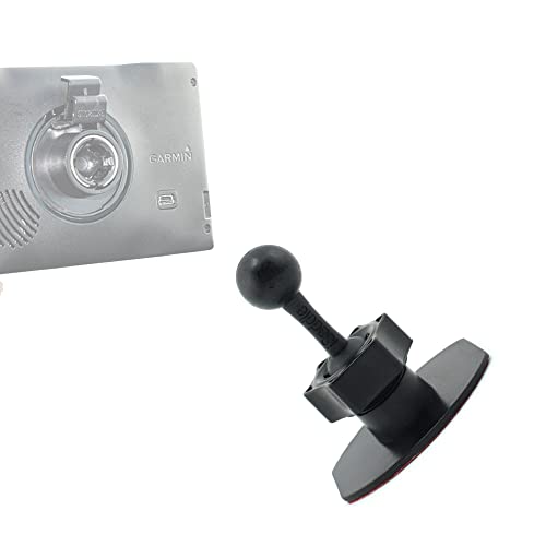 for Garmin Dash Cam Mount 3M Adhesive Sticky Holder for Garmin Dash Cam Mini 30 35 45 46 55 56 65W 66W 67W X110 X210 X310/Speak Plus & Vehicle GPS Dashboard/Desk Mount (4 Ball Head) - size: 3M Adhesive Mount