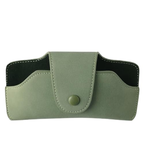 Car Sunglasses Holder for Car Visor Vegan Leather Auto Eyeglass Case with Clip Automotive Interior Visor Accessories - color: Sh04-white
