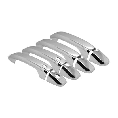SEGADEN Chrome Plated Door Handle Cover Compatible with 2019-2025 CHEVY CHEVROLET Silverado GMC Sierra 1500 2500 3500 HD (4 Doors No Passenger Keyhole With 2 Smart Key Holes) XG7659