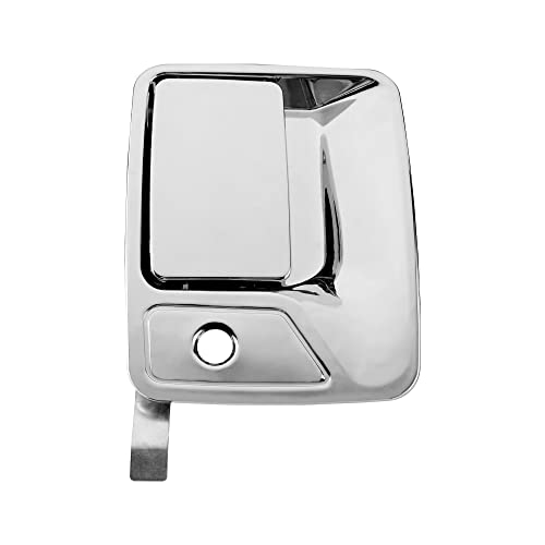 Exterior Door Handle, Compatible with 1999-2016 Ford F250 F350 F450 F550 F650 F750 Super Duty | 00-05 Ford Excursion, Chrome Front Outside Right Passenger w/ Key Hole | 7C3Z-2522404-AA 79307 Outer - color: Chrome Outer Right