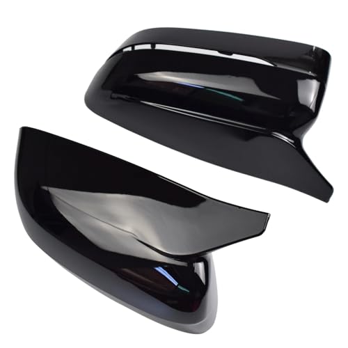AJHLJ® Black Rearview Mirror Cover Side Mirror Covers Caps for BMW 3 4 5 7 8 Series G20 G21 G22 G23 G26 G30 G31 G11 G12 G14 G15 G16 2017-2021 (Glossy Black) - color: Glossy Black
