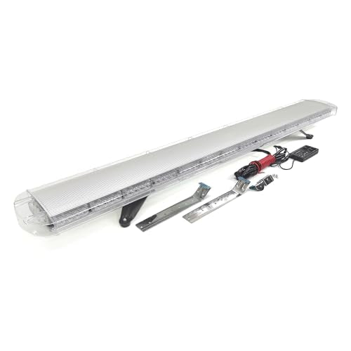 CFLMYYXGS 63" 120 LED Amber Emergency Warning Light Bar 12V-24V Strobe Flashing Beacon Light for Recovery Rescue Wreckers Tow Trucks Emergency Vehicles Snowplows Cranes Construction Vehicles Use