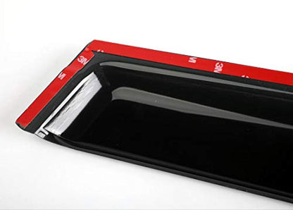 Rainproof Side Window Wind Deflectors for Mercedes-Benz C-Class S204 2008-2014 Wagon, Tape-on Sun Rain Guard Window Visors for Cars,Vent Deflector for C-Class S204 08-14 Wagon MB29 - size: C-CLASS S204 2008-2014