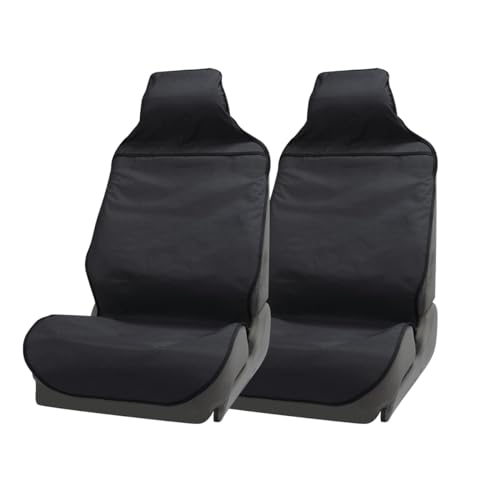 Waterproof Car Seat Cover Automotive Seat Covers for Cars Trucks and SUVs Car Seat Cover Protector Front Seats Black-2 - color: Black, size: 2 Pack