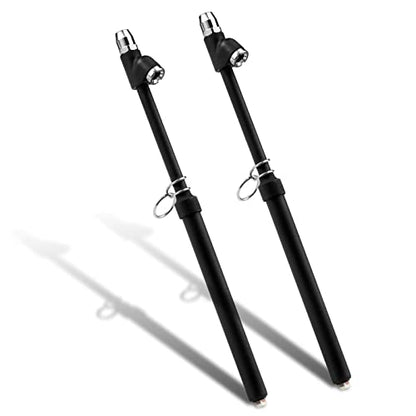 CZC AUTO Tire Pressure Gauge Heavy Duty Air Pressure Tire Gauge, Straight-on Foot Dual Head Chucks, Black Painting, 10-150PSI 100-1000KPa for Semi Truck Car RV Van（2 Pack） - style: 2 Pack